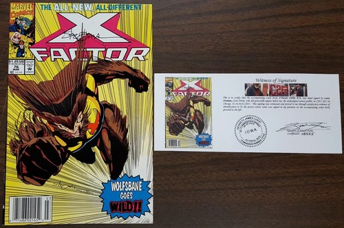 X-Factor (1986) #76 Kiosk Variante SIGNIERT von Larry Stroman mit notariell beglaubigter WOS - Bild 1 von 5