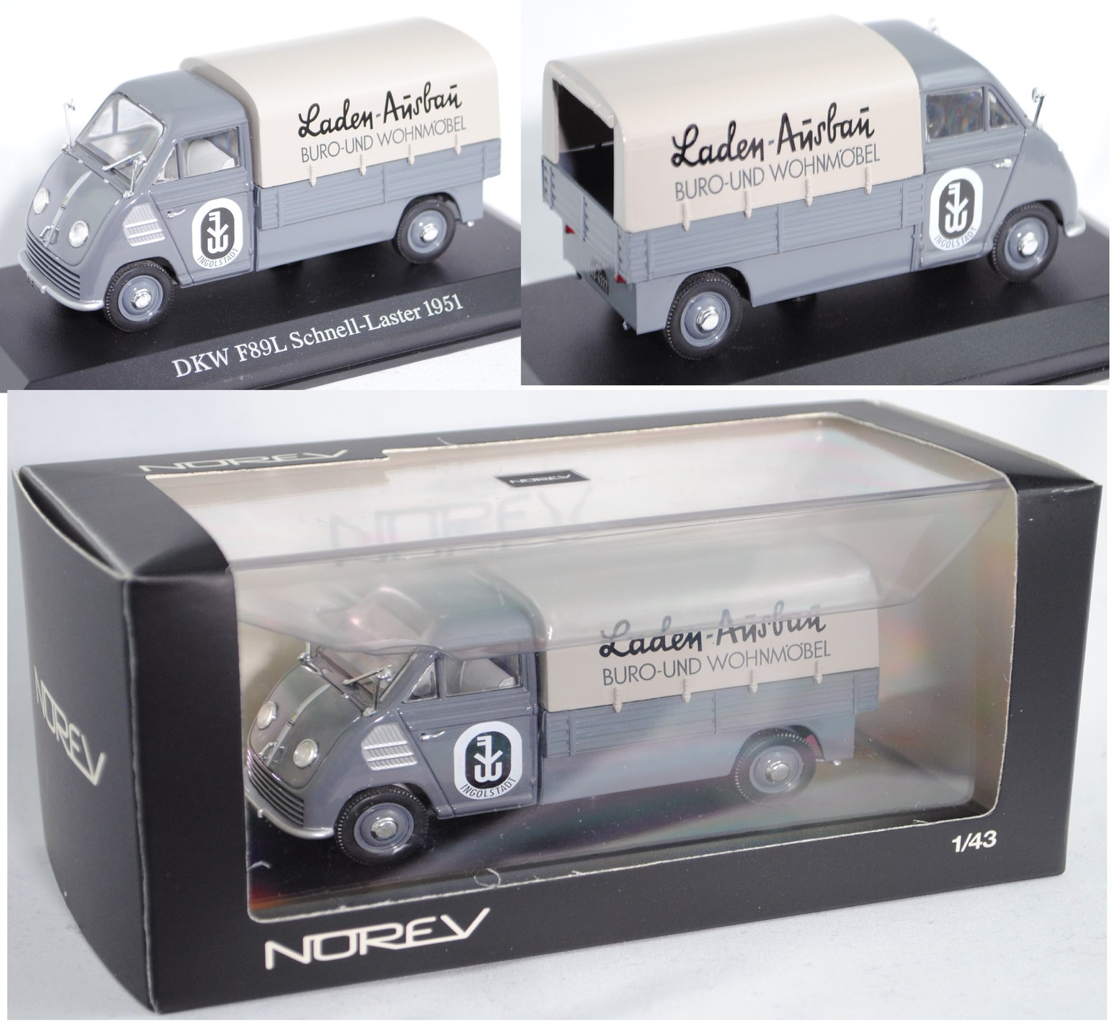 Norev 820301 DKW-Schnellaster F 89 L Dreigang Pritschenwagen mit Plane 1 43 Norev 820301 DKW-Schnellaster F 89 L Dreigang Dreigang Dreigang Pritschenwagen mit Plane 1 43 f4a875