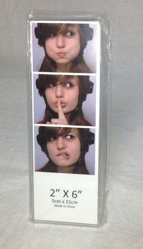 Lot of 24 PCS L-Stand Clear Plastic Photo Frame 2" x 6" NEW - Picture 3 of 6