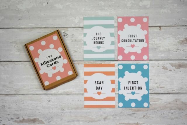 IVF Milestone Cards - Spots and Stripes Edition (Pastel Colours) IVF Milestone Cards - Spots and Stripes Edition (Pastel Colours)