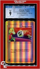 EX Ruby & Sapphire 82 Energy Switch Reverse Holo CGC 9