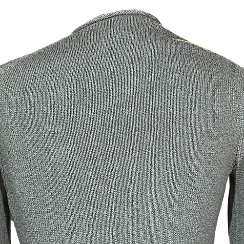 Eileen Fisher Womens Medium Cardigan Sweater Gray Silk Rayon Crop 3/4 Sleeve - Picture 5 of 12