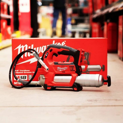Milwaukee 18V 2 Speed Grease Gun 'Skin' - Tool Only - M18GG-0 Cordless Red New - Picture 8 of 8