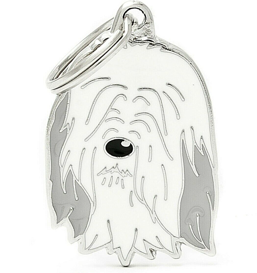 Bearded Collie Dog ID Tag (96) - Engraved FREE - Personalised - Identity- Charm