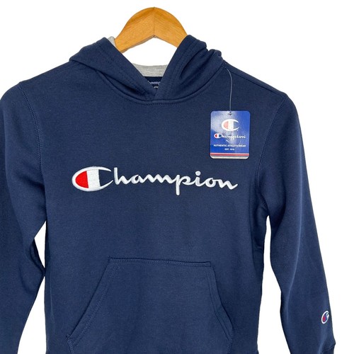 Champion Athleticwear Kids Hoodie Sweatshirt Sz Small Blue Long Sleeve Boy Girl - Picture 3 of 9