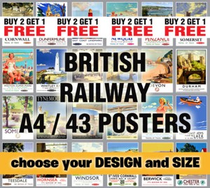 1959 British Rail Yorkshire Coast Poster A3 A2 Print