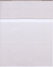 100 Blank Check Stock Paper - Check on Top - Brown Diamond