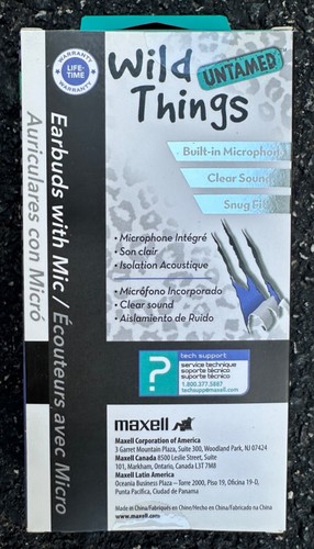 Maxell Wild thing EarBuds & Mic (Unopened in Boxes) - Picture 2 of 3