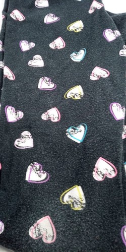 Girls Circo Knit Pants Black/ Multicolor Heart Design Size L/G 10/12 - Picture 9 of 13