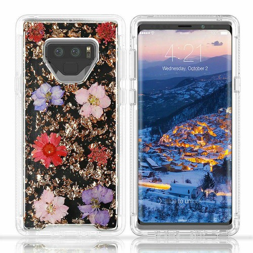 For Samsung Galaxy Note 9 Shockproof DRY Flowers Defender Case For Women Girls - Picture 18 of 19