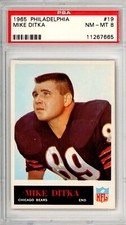 1965	Philadephia	Mike	Ditka	19	PSA 8	14150	Bears