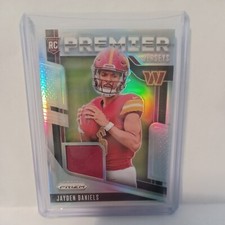 Jayden Daniels RC Panini Prizm Premier Jerseys  Gem Mint 