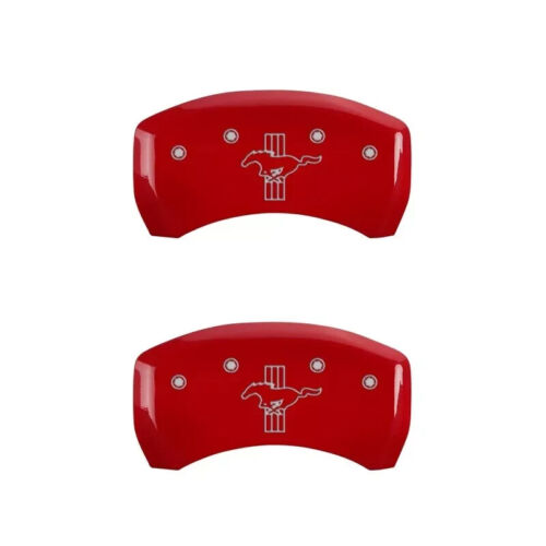 2015-2020 Ford Mustang Red Caliper Covers with Mustang Logo Front & Bar & Pony - Picture 3 of 3