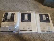 Heritage Lace Snow Couple, Winter Whimsey -  Christmas Curtain 38"W x 76"L - NEW