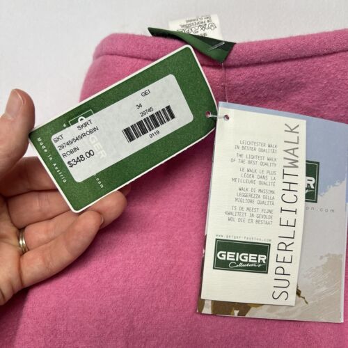Vintage Geiger Collections Wollhose rosa Flatfront Gr. 34 - Bild 4 von 14