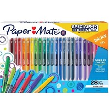 Paper Mate 28ct Inkjoy Gel Pens Holiday 2022 Doodling Arts Writing