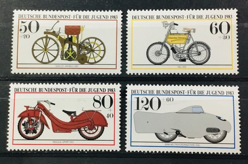 ALEMANIA #B605-B608. MOTOS HISTÓRICAS. MNH
