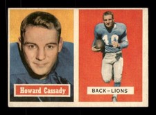 1957 Topps #80 Howard Cassady (RC) VG-EX Football Card