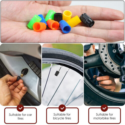 4x Car Plastic Tire Valve Air Dust Cover Wheel Stem Caps Auto Truck Accessories - Picture 4 of 27