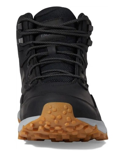 The North Face Vals Mid Leather Waterproof Black Gum Hiking Boots Shoes Men's 14 - Picture 3 of 9