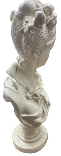 Frauenbüste Gips 24" hoch Reproduktion von Albert Ernest Carrier Belleuse - Bild 10 von 12
