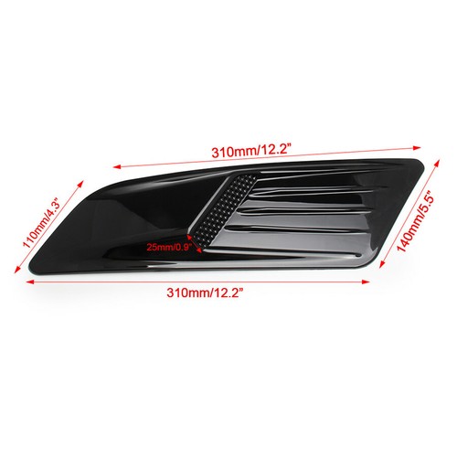 2PCS Accessory Car Decoration Air Flow Intake Scoop Bonnet Side Fender Vent Hood - Bild 5 von 10