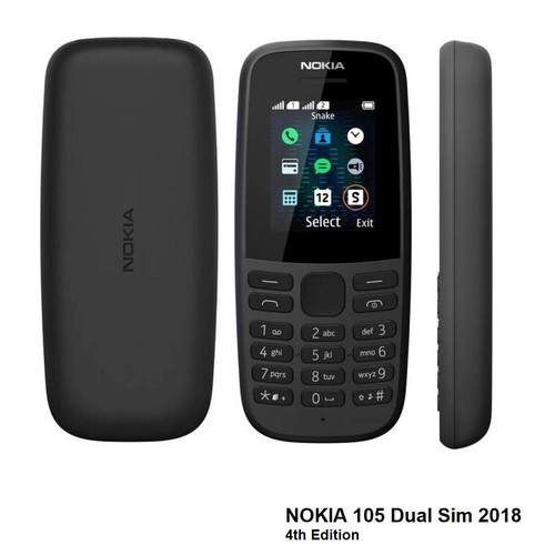 Brand New Nokia 105 - Black (Unlocked) Cheap Mobile Phone dual sim 2018 - 第 3/3 張圖片