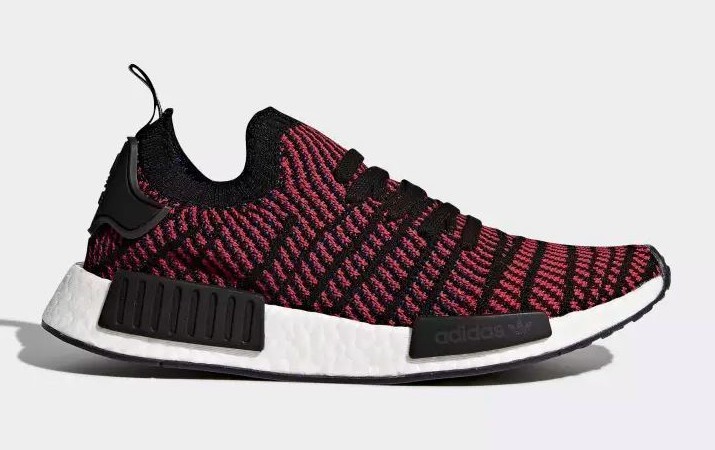 Adidas Men's NMD_R1 STLT Primeknit Shoes Core Black/Red Solid CQ2385 c Adidas Men's NMD_R1 STLT Primeknit Shoes Core Black/Red Solid CQ2385 c