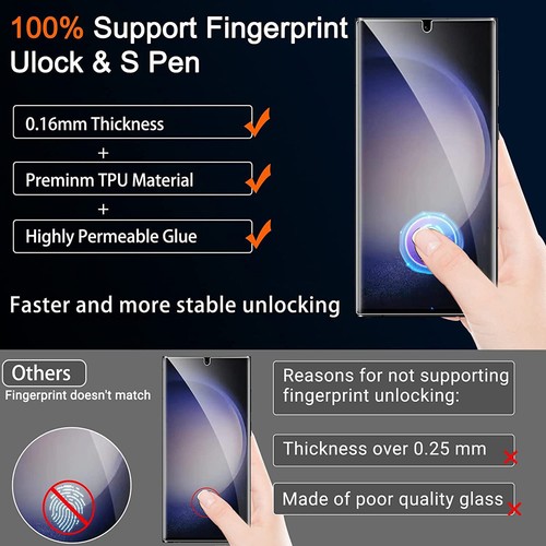 2 Set Soft PET Film Screen Protector for Samsung Galaxy S25 Front and Back Bulk - Picture 5 of 9