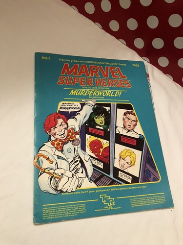 Marvel Super Heroes RPG, Murderworld !, TSR 1984 Module, with Map - Imagen 2 de 12