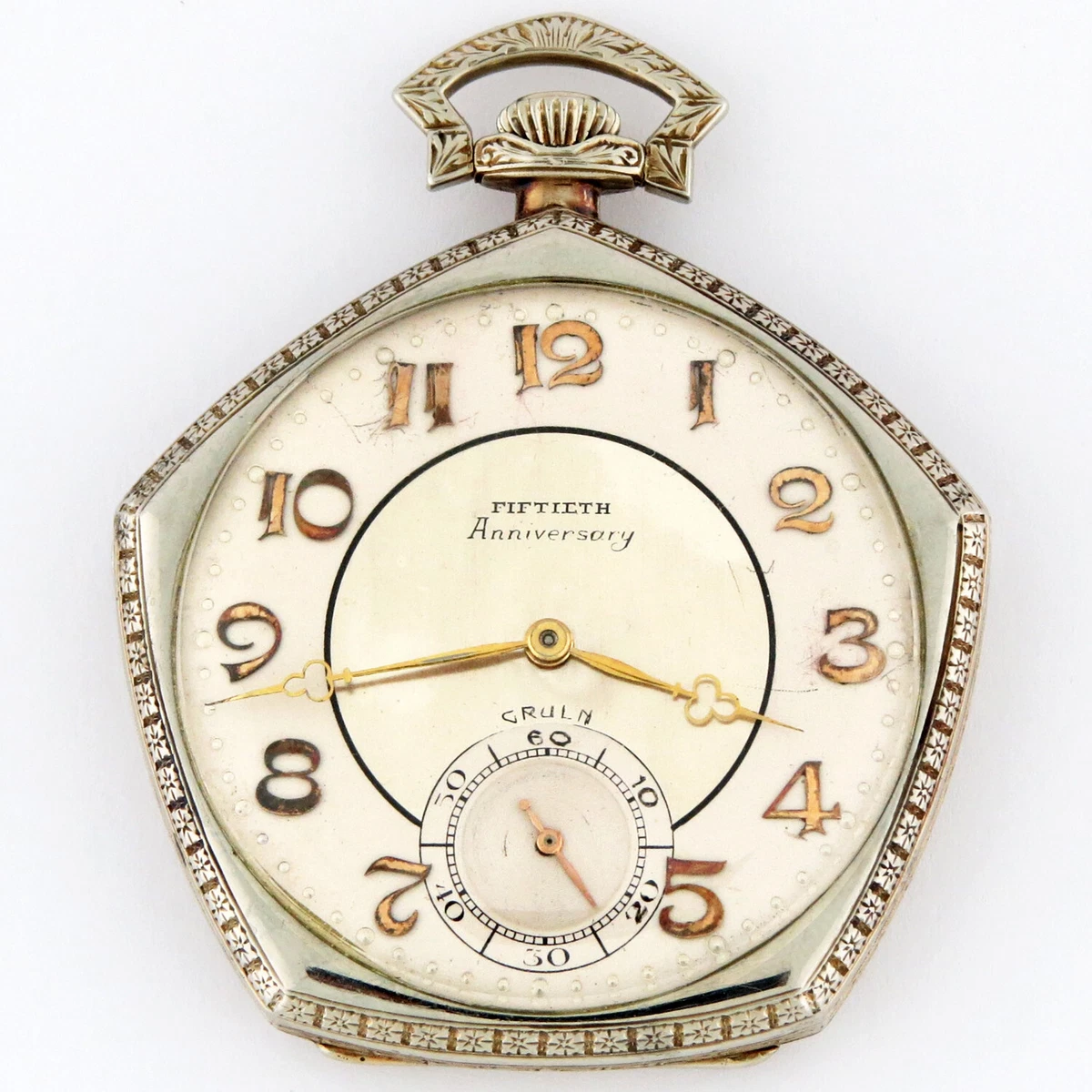 Gruen 50th anniversary online pocket watch
