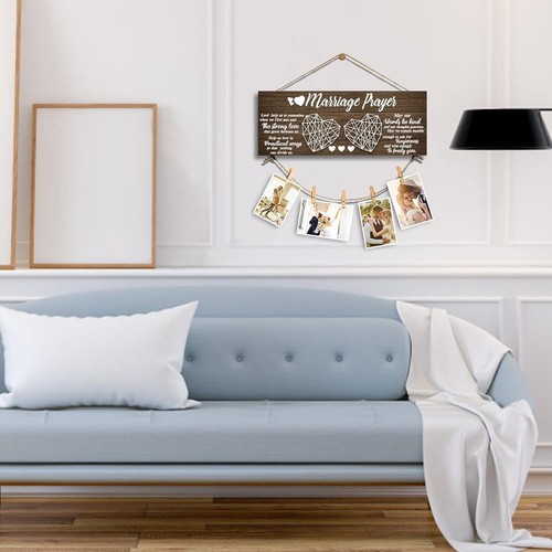 Elegant Wedding and Engagement Gifts for Couples - Photo Holder and Prayer Frame - Picture 4 of 7