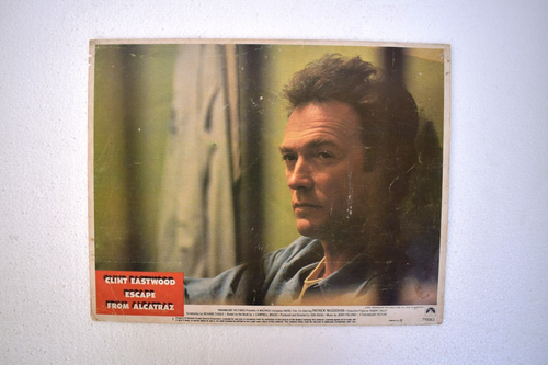 1979 Escape De Alcatraz Thriller Film Original Lobby Cartes 27.9cm X 35.6cm De 8 - Photo 5/13