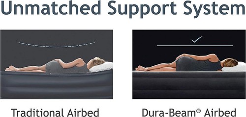 Cama de aire con reposapiés Intex Queen Deluxe Plus con bomba incorporada 152 x 203 x 42 cm - Imagen 12 de 15