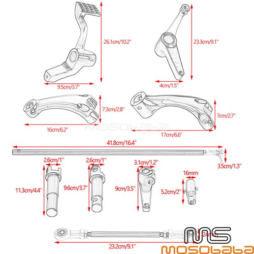 Chrome Forward Controls Kit For Harley Sportster XL883N Iron 48 72 XL1200V 14-21 - Bild 2 von 9