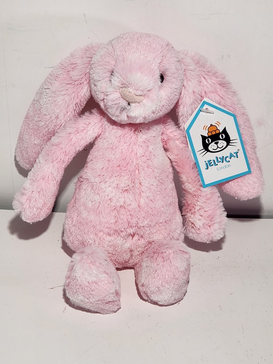 Jellycat Bashful Peony Bunny klein 8 Zoll rosa Plüschhase