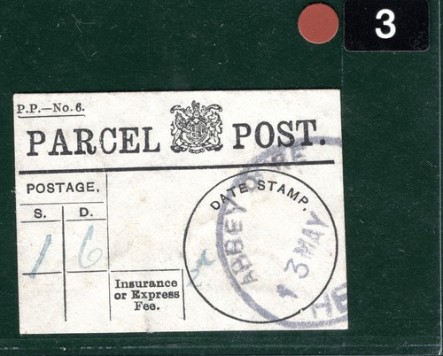 GB Herefords PARCEL POST LABEL *ABBEY DORE* Rubber CDS {samwells-covers}BROWN3 - Picture 5 of 8
