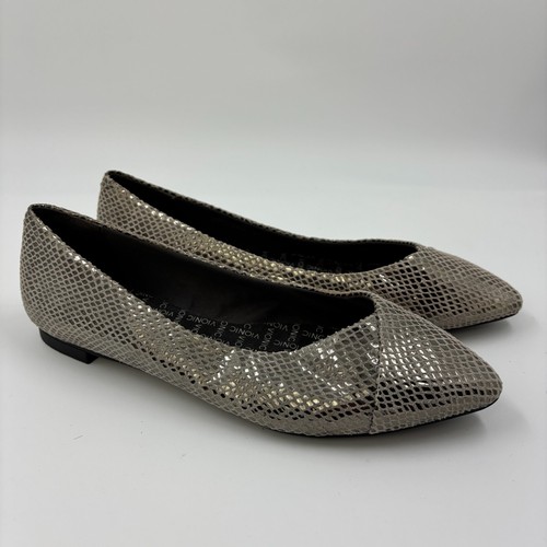 Vionic Women’s Caballo Ballet Flat Dress Shoes Metallic US 9 Wide - Picture 1 of 8