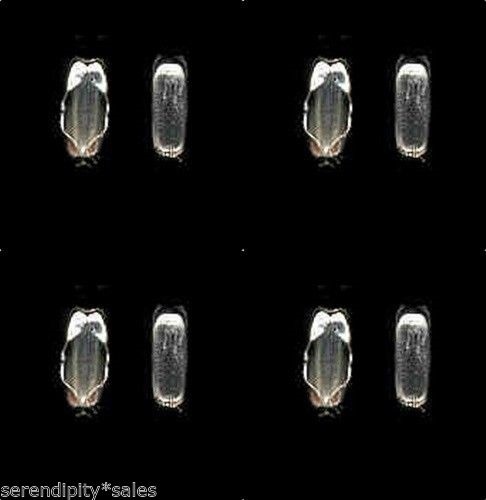 100 Edelstahl Kugelkettenverbinder ~ Verschlüsse für 3,2 mm Perle (#6) - Bild 1 von 1