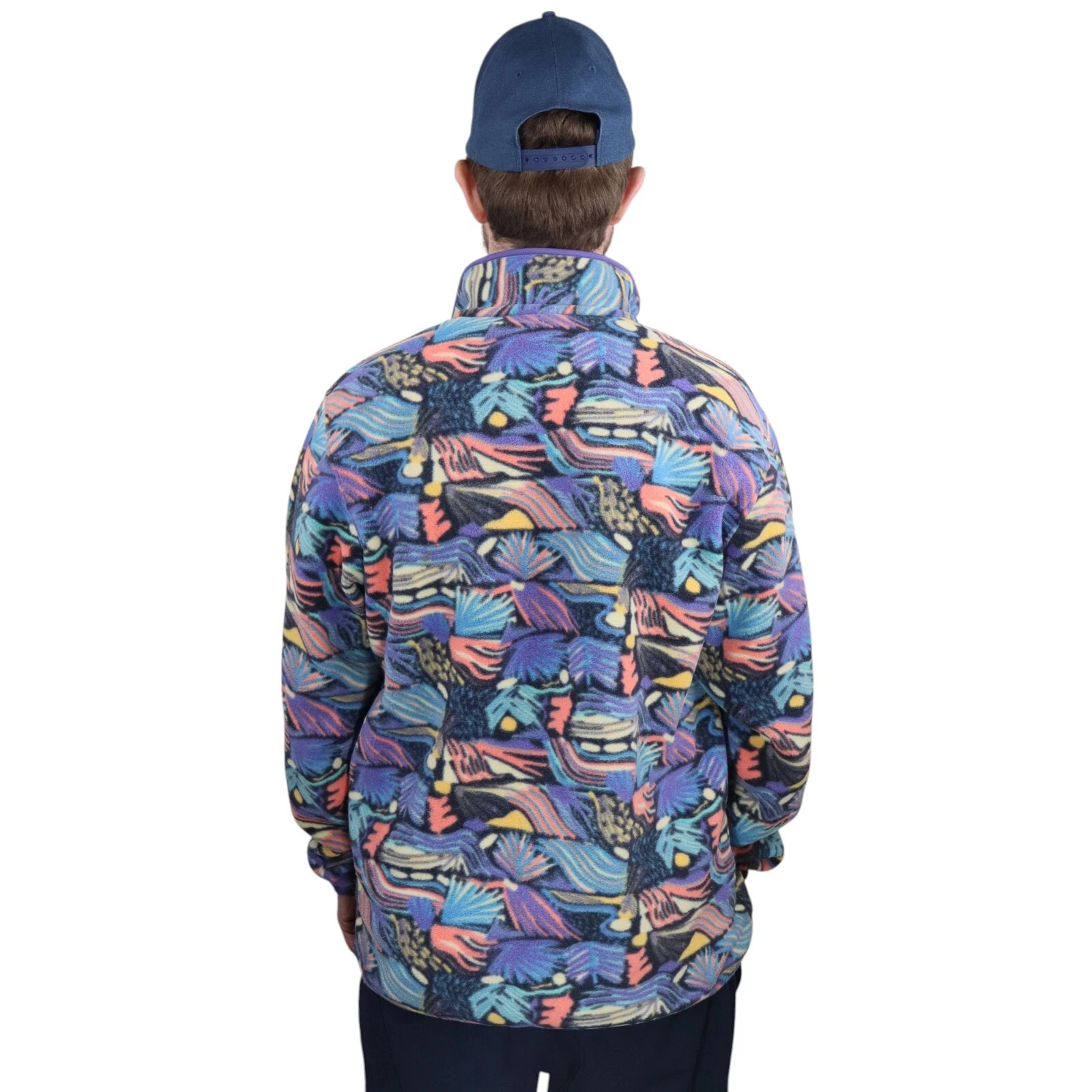 patagonia aztec joy pitch synchilla snap-t fleece pullover jacket
