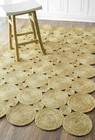 Scallop Rug Handmade 100% Natural Braided Reversible Custom Living Room Carpet