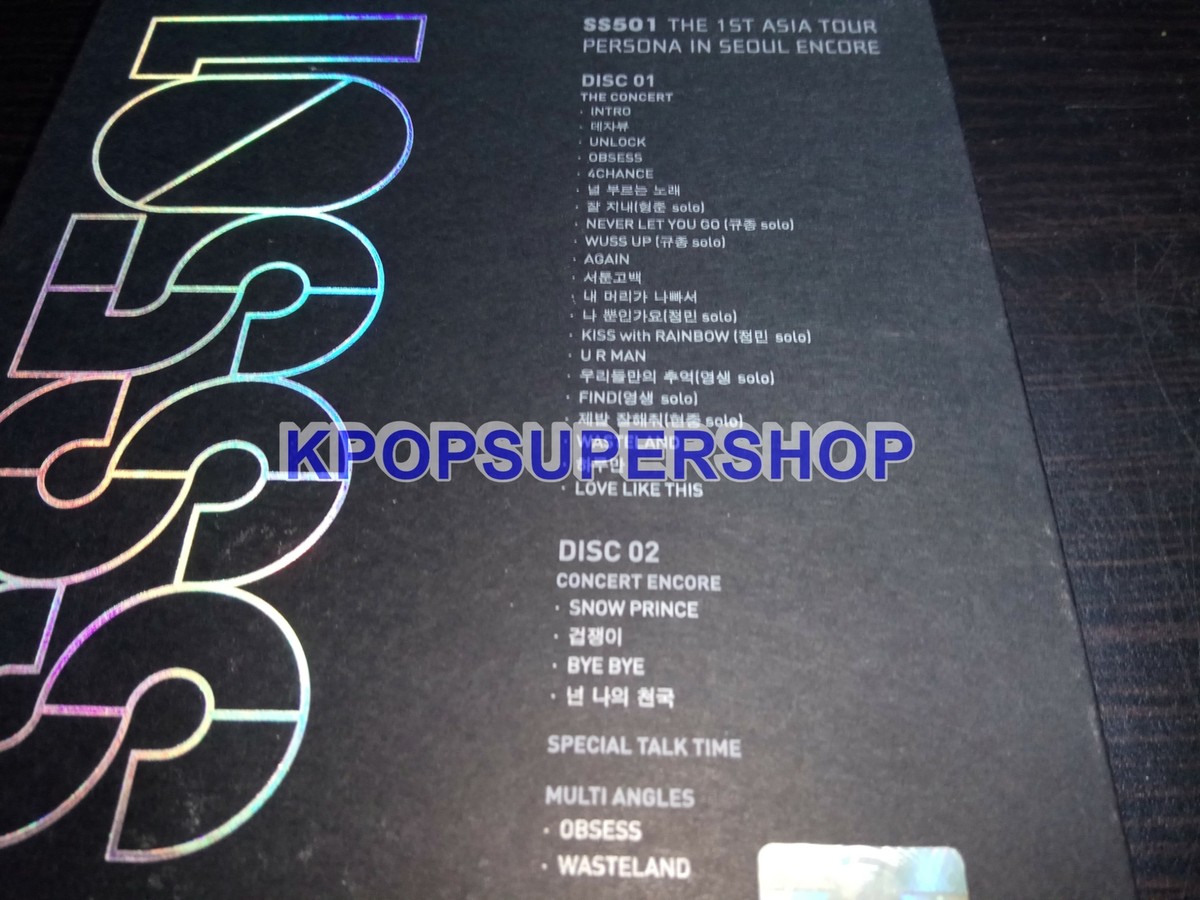 ミュージック SS501 THE 1st ASIA TOUR PERSONA CONCERT SS501 The 1st Asia Tour Persona in Seoul Encore 2 DVD Great