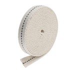 Oil Lamp Wick Cotton 1/2 Inch Flat Wide 2m Long with Black Stitch for Lighting