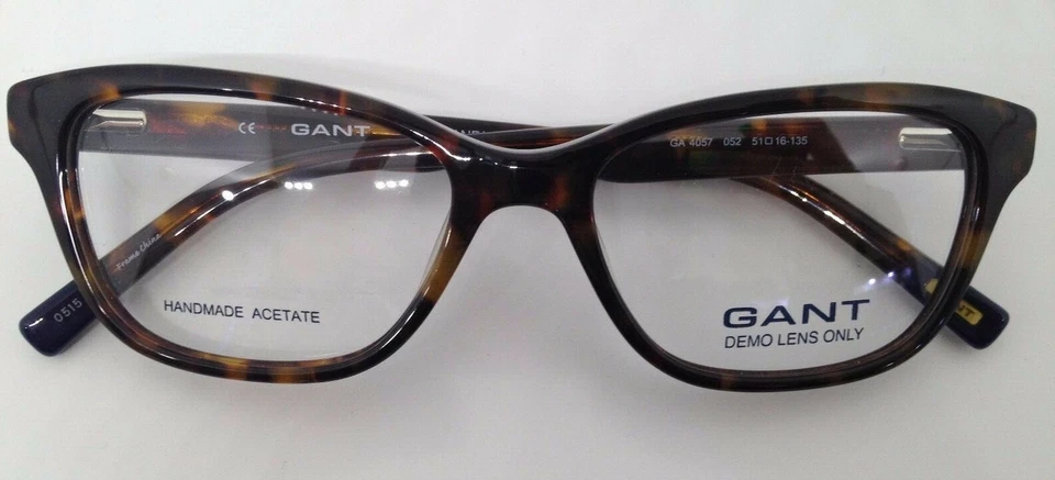 Marco de gafas de plástico para mujer GANT GA 4057 Tortoise 052 ojo de gato 51-16-135 RX Foto 4 de 4