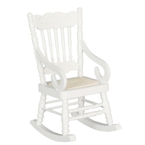 Armchair 1:12TH Scale Dolls House Miniature Victoria Rocking Chairs Furniture - Picture 8 of 10