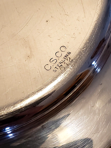 Plato/plato de regalo Chicago Silver Co. Sterling 612"" de diámetro - se vende individualmente - Imagen 10 de 13