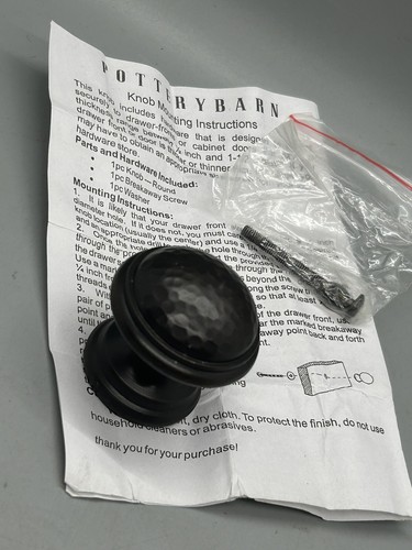 (1) Pottery Barn ELLA Large Knob ~ Antique Bronze, Hammered, 1.75" Diameter - 第 8/8 張圖片