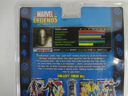 ACTION FIGURE IRON MAN MARVEL LEGENDS PRIMA APPARIZIONE - SERIE MOJO - Foto 8 di 9