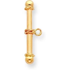 14K Gold Toggle Clasp Bar 27.4mm