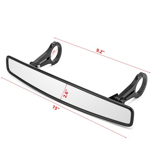 Espejo retrovisor central ancho para jaula ancha trasera Polaris Ranger Kawasaki Teryx de 1,75 - Imagen 8 de 12